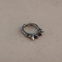 Image 3 of SKULLBITER // SANDCAST STERLING SILVER RING (5)