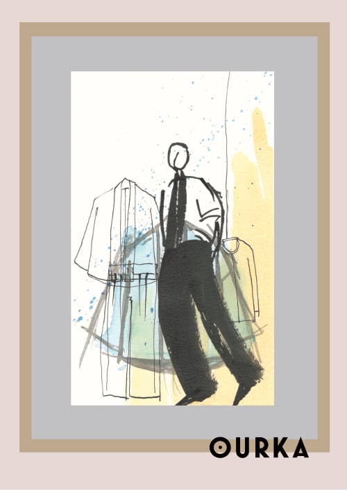 Image of SILHOUETTE veste OURKA 21x30cm