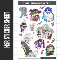 Image 1 of HSR Penacony sticker sheet 