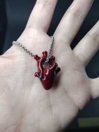 Image 3 of Carved heart pendant