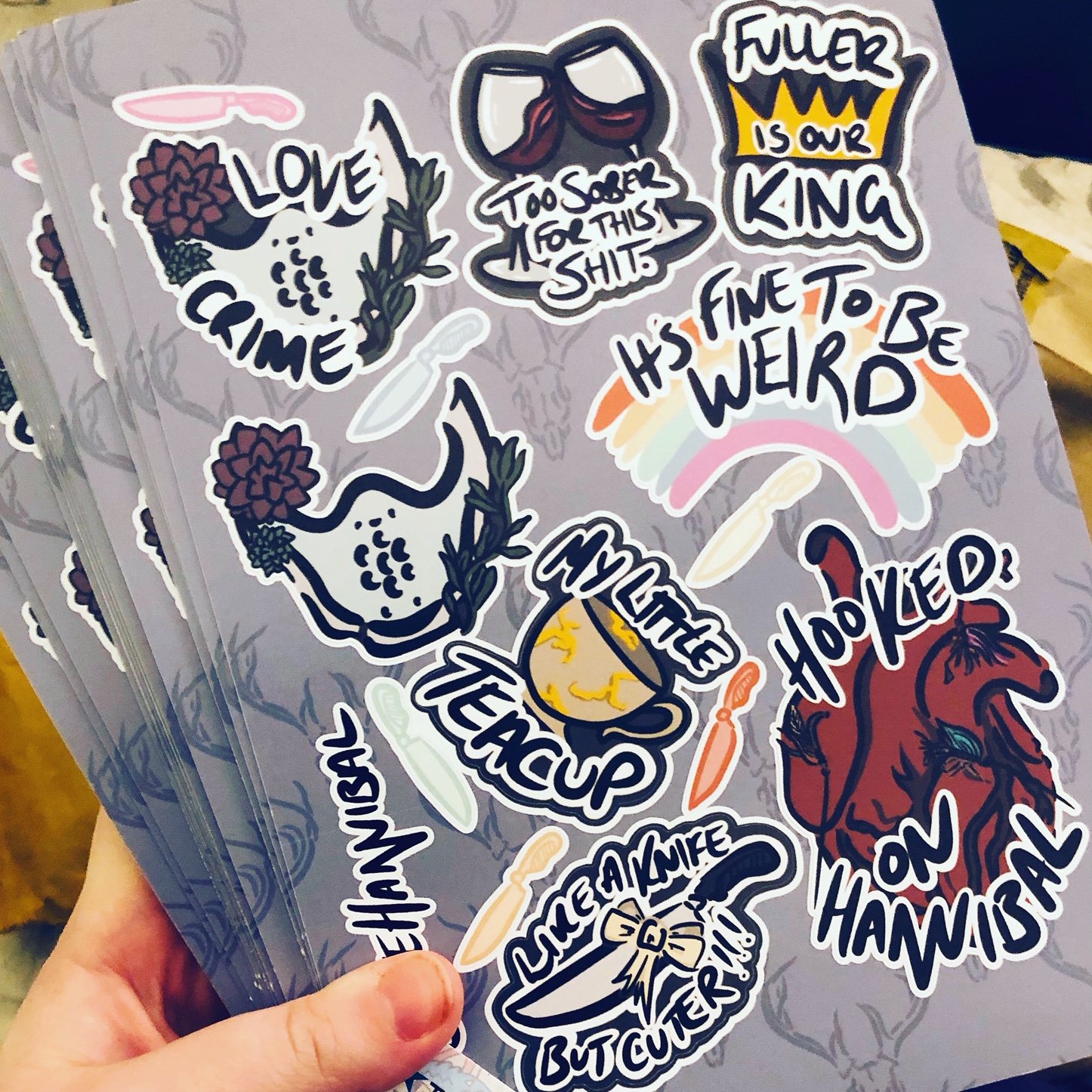 A5 Hannibal Sticker Sheet