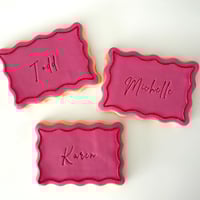 Image 5 of Wavy Placecard Cookies 