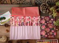 Image 2 of Pochette pour PINCEAUX  "Fleuri"