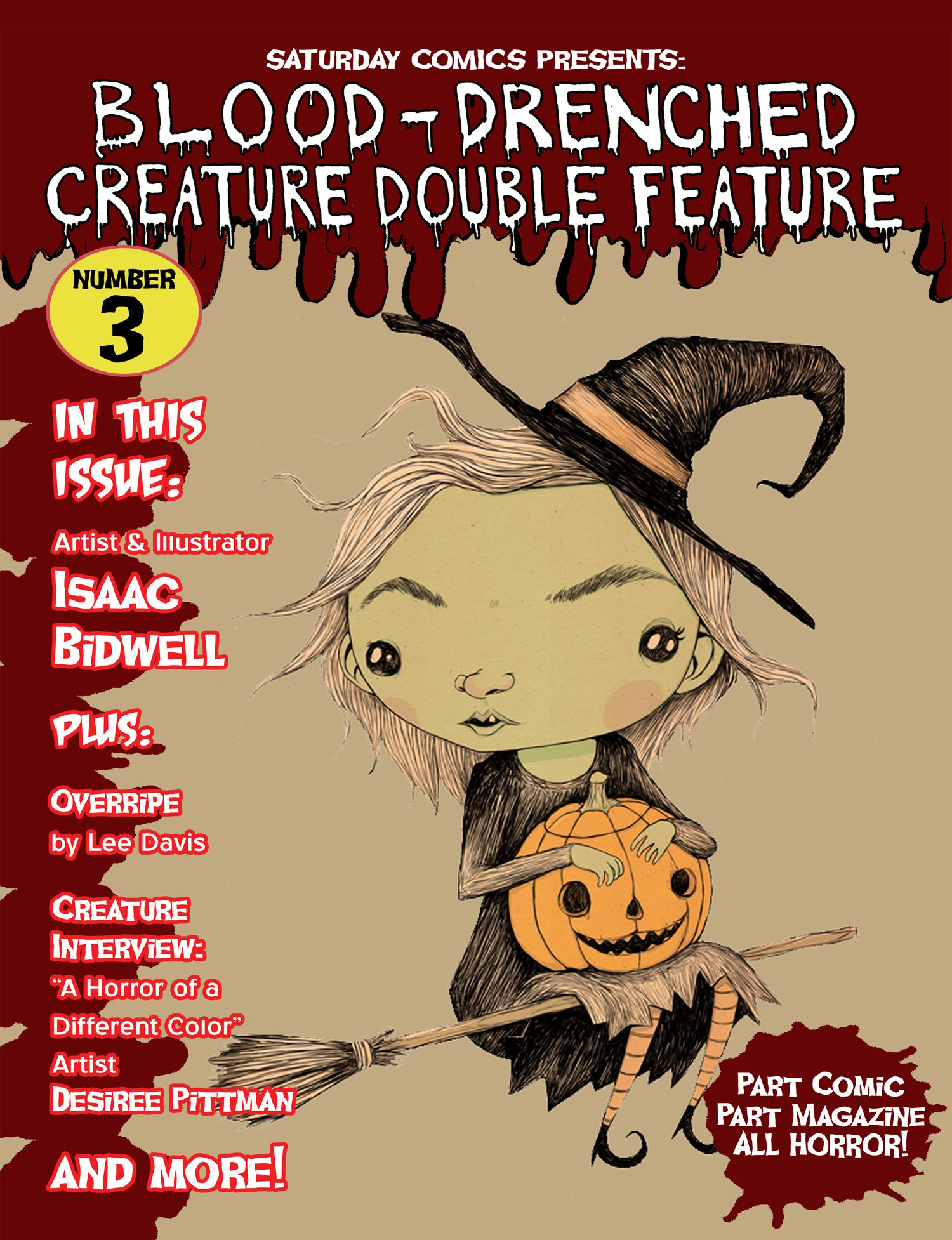 Image of SCRATCH AND DENT SALE! Discounted issues of "Blood-Drenched Creature Double Feature"!