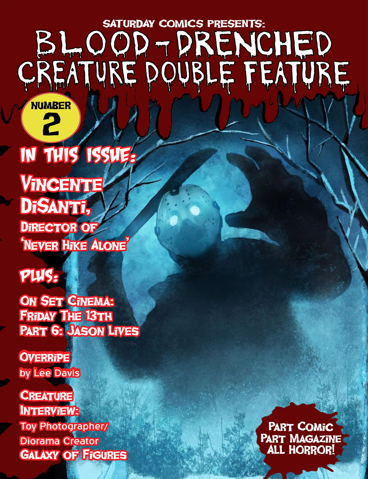 Image of SCRATCH AND DENT SALE! Discounted issues of "Blood-Drenched Creature Double Feature"!