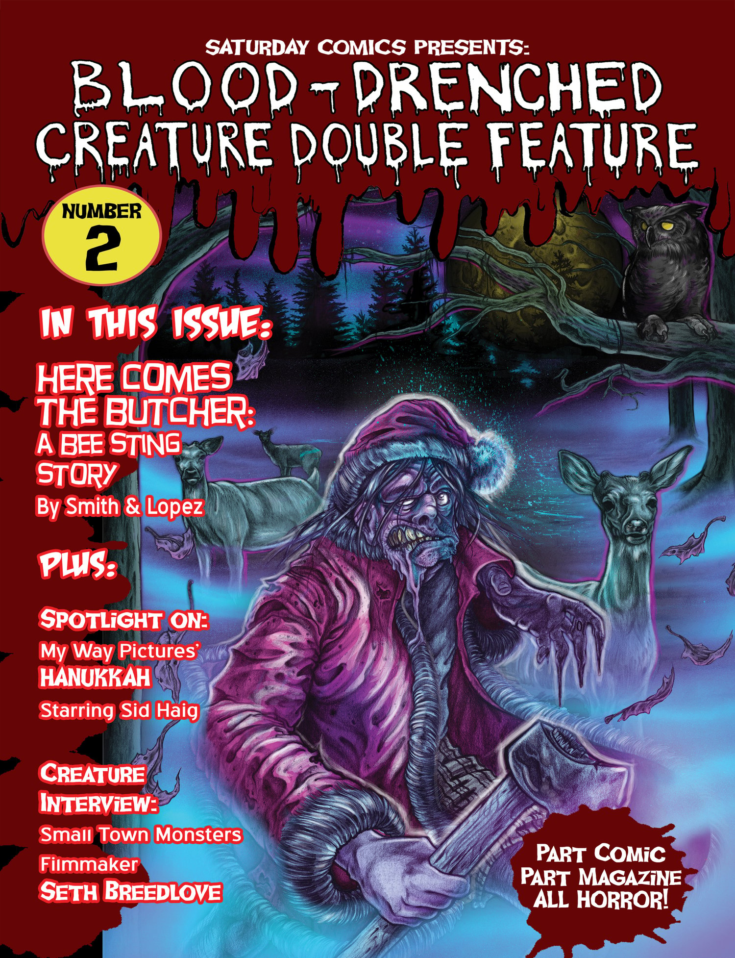 Image of SCRATCH AND DENT SALE! Discounted issues of "Blood-Drenched Creature Double Feature"!