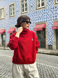 Image 1 of Sudadera oversize Cisne GRANATE