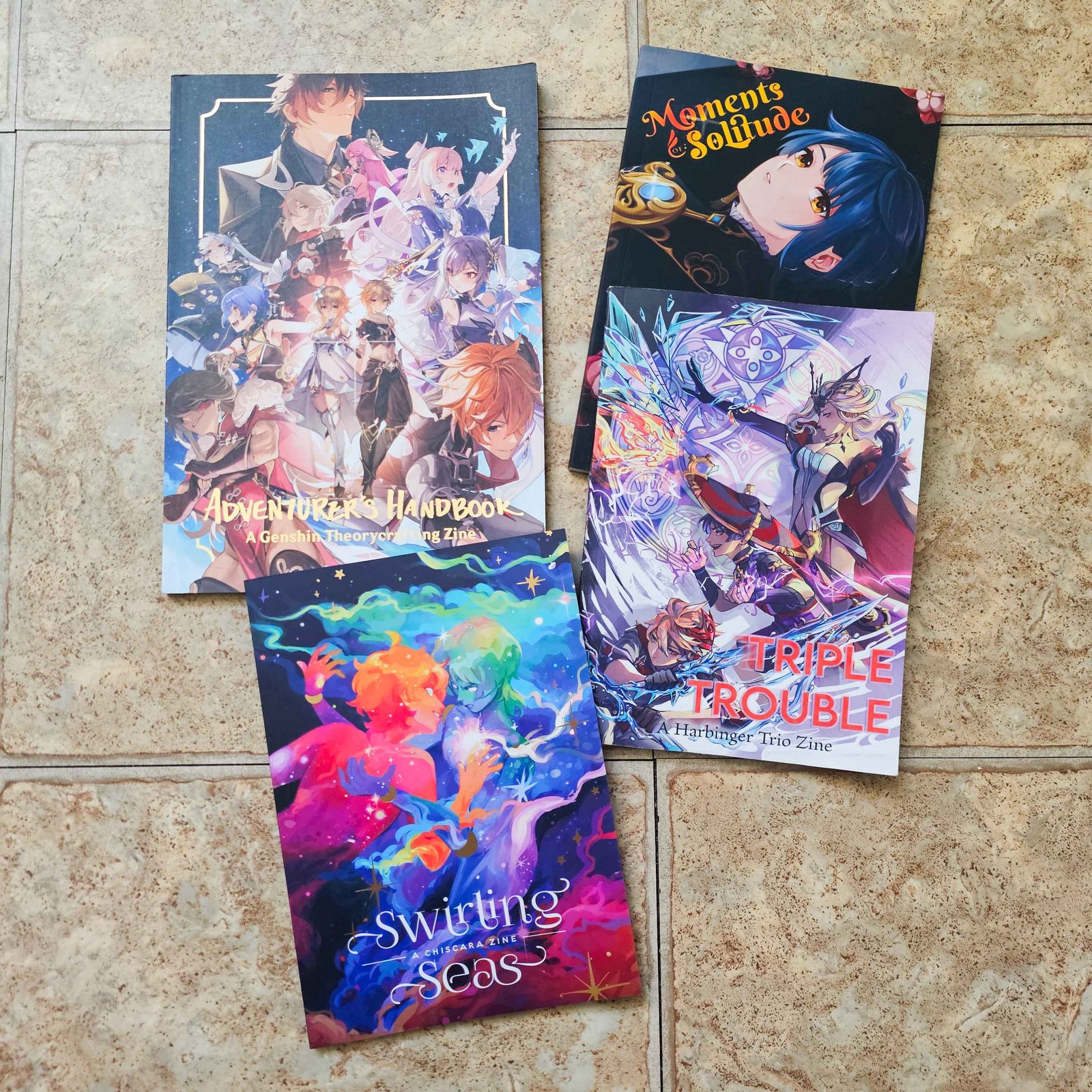 Zine Leftovers | Genshin Xingqiu Zhongli Xiao | Natsu Club