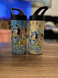 Image 3 of Bluey 16 oz Water bottle (blue or yellow)