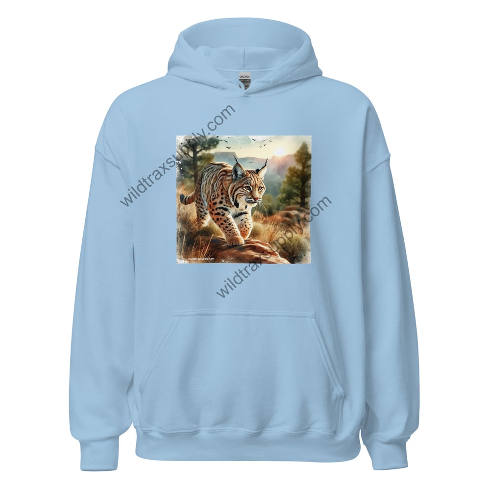 Bobcat Forest Landscape Pull-over Hoodie