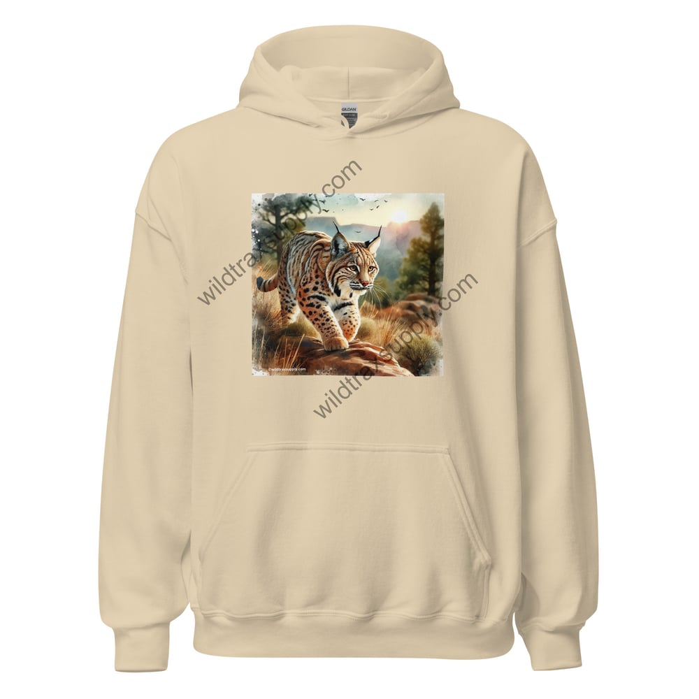 Bobcat Forest Landscape Pull-over Hoodie