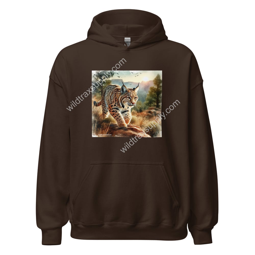 Bobcat Forest Landscape Pull-over Hoodie