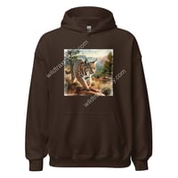 Image 4 of Bobcat Forest Landscape Pull-over Hoodie