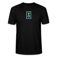 Image 1 of "Pattern" Tee "Black/Neon Blue"