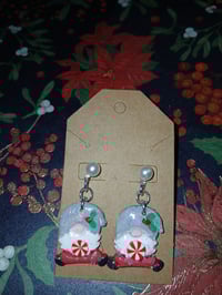 Christmas gnome earrings 