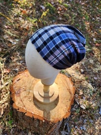 Image 2 of Black & Lavender Plaid Cashmere Headcover 