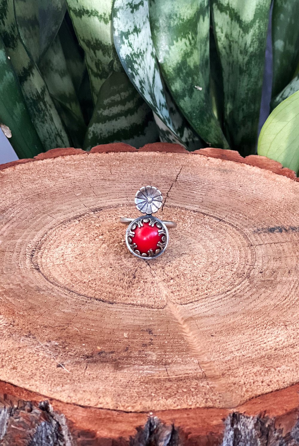 Image of Red Coral Ring