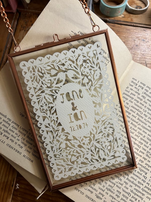 Image of Custom Folk Art Style Papercut