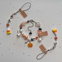 Image 5 of Spooky Bracelet + Phone Charms! 🕸