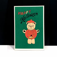 Image 1 of Cute Halloween Bear Card 