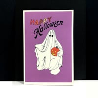 Image 1 of Cute Halloween Ghost Card