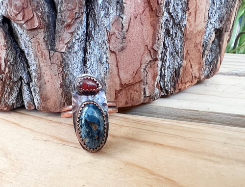 Image of Pietersite Namibia & Jelly Opal Ring