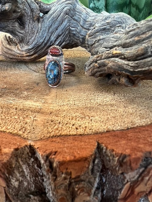 Image of Pietersite Namibia & Jelly Opal Ring