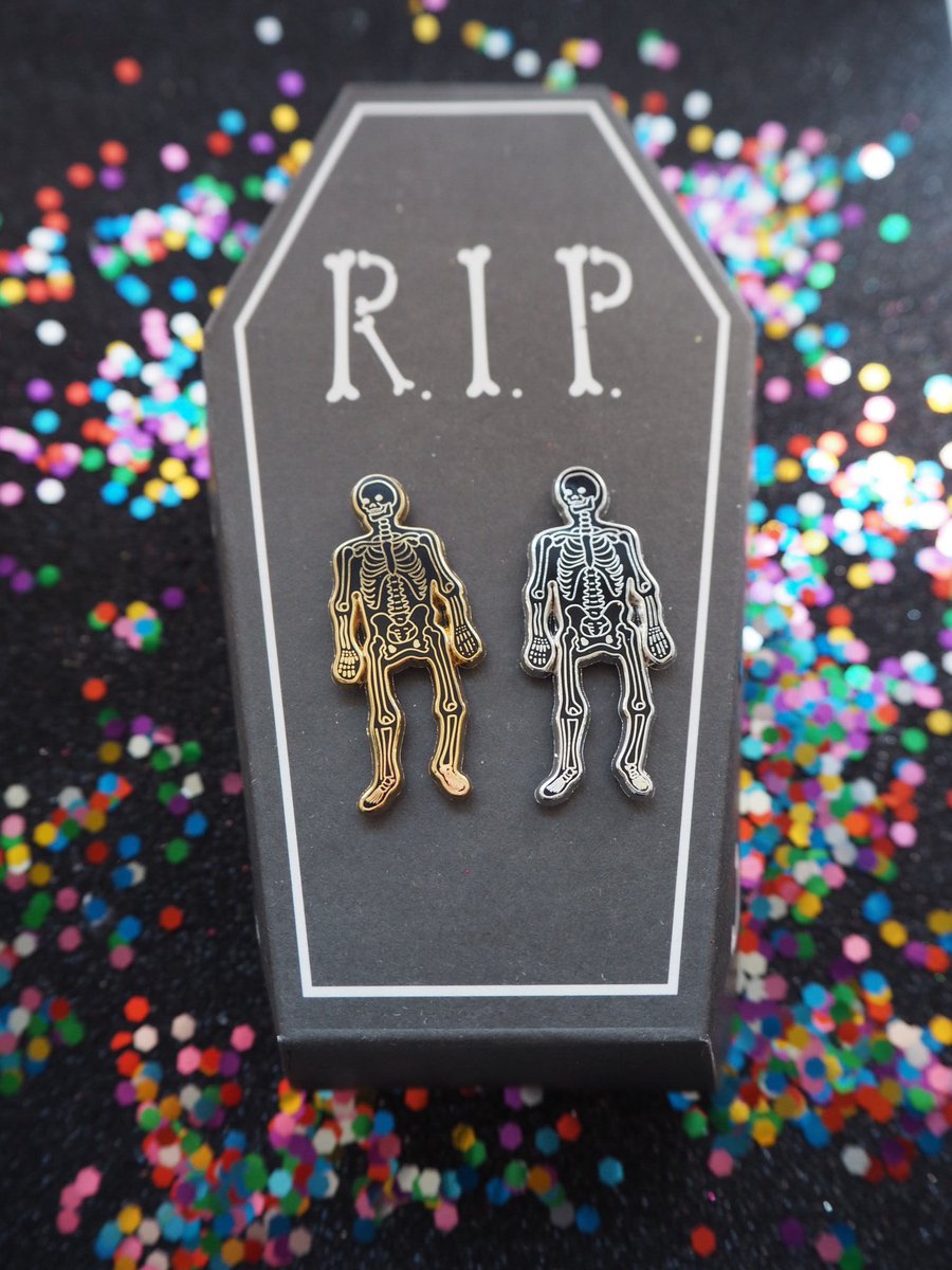 Skeleton Enamel Pin | Rosie Wonders