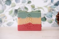 Image 1 of Tis the Season Christmas Holiday Decorative Vegan Soap Bar | Scent: Christmas Hearth