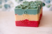 Image 3 of Tis the Season Christmas Holiday Decorative Vegan Soap Bar | Scent: Christmas Hearth