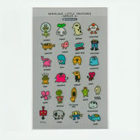 Image 1 of Marvelous Little Creatures Sticker Sheet - Series 2