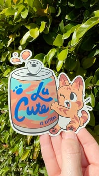 Image 1 of La Cute Tabby (Sticker)