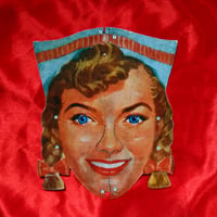 Image 1 of Gretchen (The Nurse) - Kelloggs Corn Flakes mask (1950s) - cutout