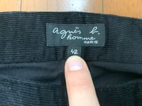 Image 4 of Agnes B homme 2011aw corduroy pants, size 42 (fits 34”)