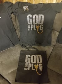 Image 3 of God is the Plug Tee