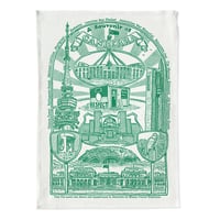 Image 4 of A Souvenir of Canberra of Canberra Tea Towel 