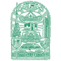 Image 3 of A Souvenir of Canberra of Canberra Tea Towel 