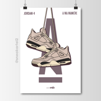 Image 1 of Sneaker Poster Air Jordan 4 x A Ma Maniere “While You Were Sleeping”