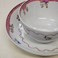 Image 2 of Antique Georgian Newhall Tea Bowl & Saucer, Pattern 173,  c.1790s