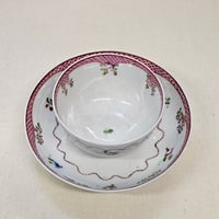 Image 3 of Antique Georgian Newhall Tea Bowl & Saucer, Pattern 173,  c.1790s