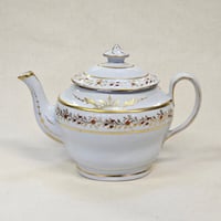 Image 1 of Antique Georgian Newhall Pattern 291 Gilded Teapot c. 1795 - 1807