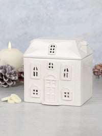 Image 6 of White Ceramic House Oil/Wax Burner