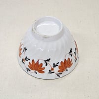 Image 3 of Antique Floral Black & Orange Georgian Tea Bowl, c. Late 18th Century