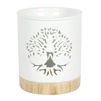 Image 4 of White Tree of Life Oil Burner and Wax Warmer