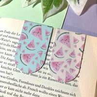 Image 1 of Set of cute melon magnetic bookmarks 