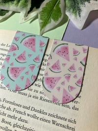 Image 2 of Set of cute melon magnetic bookmarks 