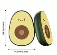 Image 4 of GAIATOP 2pcs Rechargeable Hand Warmers - Cute Avocado Design, Magnetic Detachable, USB Powered Pocke