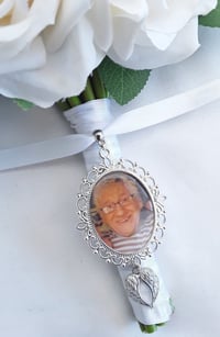 Image 4 of Personalised Large Bridal Bouquet Photo Memory Charm