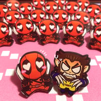 Image 3 of Deadpool x Wolverine Acrylic Pins