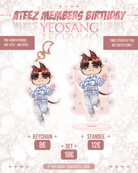 Image 1 of YEOSANG Birthday KEYCHAIN and STANDEE